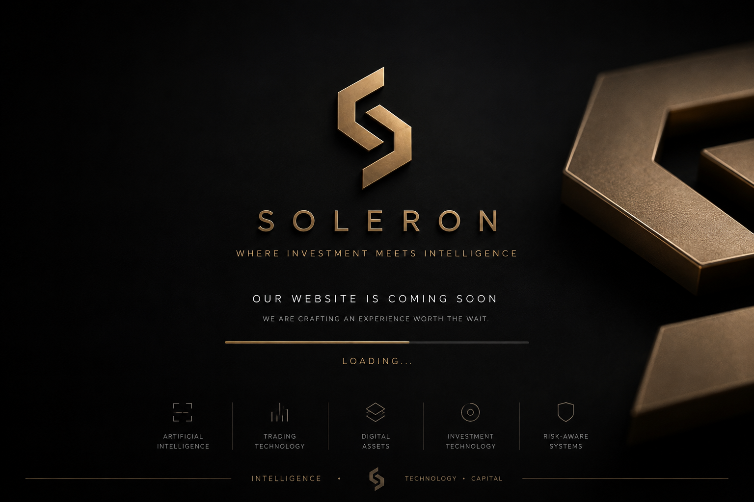 Soleron — Where Investment Meets Intelligence. Our website is coming soon.